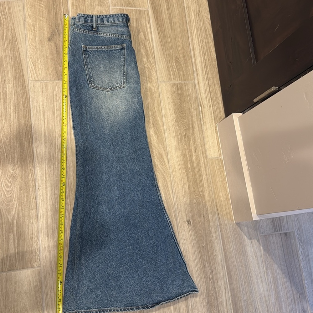 H&M mermaid denim skirt size 10, New Maxi jeans skirt Very pretty H & M - Picture 11 of 16
